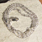 Indische 925 Silberkette • Halskette Design "Spiral-Ornament"