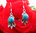 Turquoise Earrings ❦ Lotus Flower ❦ 925 Silver