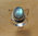 Indischer Labradorit Ring verziert mit 925 Silberkordel