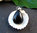 Pendant with Onyx in drop-shape - Indian Silver Jewelry