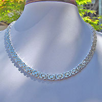 Charming Design King's Chain 6mm flat ☙ 925 Silver Necklace