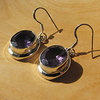 Earrings Amethyst facetted ❈ Indian Silver Jewelry