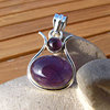 Indian Amethyst Pendant • Design in 925 Silver