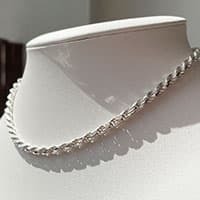 Kordelkette Halskette Ø 4,5mm 925 Sterling Silber Schmuck
