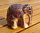 Set • Handbemalte bunte indische Pappmaché Elefanten -15%
