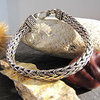 Indian Bracelet artfully braided • Ethnic Style 925 Silver