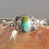 Indian 925 Silver Bangle ❦ 925 Silver floral Ornament