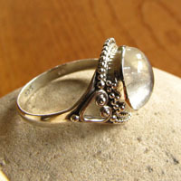 Enchanting Moonstone Ring - Indian 925 Sterling Silver Jewelry