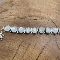 Moonstone Bracelet • Indian 925 Sterling Silver Jewelry -30%