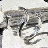 Attractive Stud Earrings in Hoop Shape ♢ Design 925 Silver