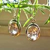 Sparkling Rock Crystal Earrings - Indian Silver Jewelry