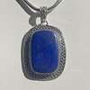 Splendid Indian Lapis Lazuli Pendant ❧ 925 Silver