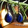 Indian Lapis Lazuli Earrings Jewelry • 925 Silver
