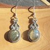 Indian Labradorite Earrings ☼ Ethnic Silver Jewelry