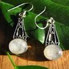 Moonstone Earrings - elegant Jewelry Design 925 Silver