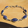 Blue Sapphire Bracelet - Indian 925 Silver Jewelry