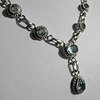 Delicate Necklace Blue Topaz • Indian Silver Jewelry