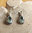 Very dainty Blue Topaz Earrings - Indian Silver Jewelry