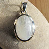 Charming Indian Moonstone Pendant - 925 Silver
