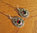 Indian Garnet Earrings - Floral 925 Silver braid