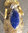 Elegant Indian Lapis Lazuli Pendant - 925 Silver Jewelry