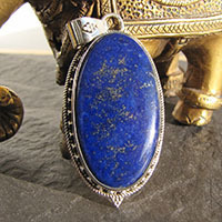 Noble Lapis Lazuli Pendant ⚜ 925 Silver Jewelry