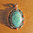 Artful Pendant Turquoise and Coral - 925 Silver Ethnic Jewelry