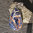 Anhänger Sodalith blau orange ❦ Ethnostil 925 Silber