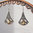 Indische Citrin Ohrringe • stilvolles Design 925 Silber