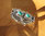 Prachtvoller Türkis Ring - indischer 925 Silber Ethnoschmuck