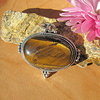Indian Tiger's-Eye Pendant ☙ Ethnic Style 925 Silver