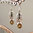 Indische Citrin Ohrringe ❦ florales Ornament 925 Silber