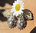 Indische Labradorit Silber Ohrringe • florales Ornament