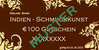 Voucher Value EUR 100.00 ❂ Online Shop Indien-Schmuckkunst