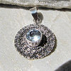 Blue Topaz Pendant ❦ 925 Silver Jewelry Ethnic Style