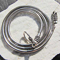 Indische Schlangenkette Ø 2,6mm *Öse abnehmbar* 925 Silber
