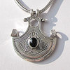 Amulet Pendant with Onyx ❦ 925 Silver Ethnic Design