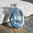 Anhänger Blauer Topas ⚜ Premium Qualität  925 Silber