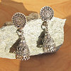 Indian 'Jhumka' Stud Earrings Bell Shape ❦ 925 Silver
