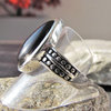 Indischer Onyx Design Ring ❈ 925 Silber