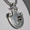 Amulet Pendant with Smoky Quartz ❦ Ethnic Style 925 Silver