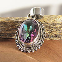Mystic Topaz Pendants - Indian Jewelry in Silver