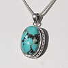 Turquoise Pendant • Ethnic Style • 925 Silver Jewelry