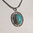 Gorgeous Turquoise Pendant • ornated in 925 Silver
