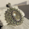 Exclusive Pendant Citrine with Peridot ❈ 925 Silver