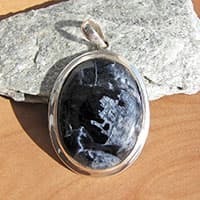 Pendant with Shimmering Pietersite ♦ 925 Silver