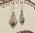 Indische Granat Ohrringe ☙ Paisley Geflecht 925 Silber