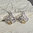 Indian Citrine Earrings ⚜ Gracile Mesh 925 Silver