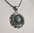 Indian Green Onyx Pendant ❂ 925 Silver Design