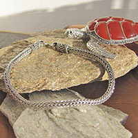 Kunstvolles Ethnostil Armband ❧ indischer 925 Silberschmuck